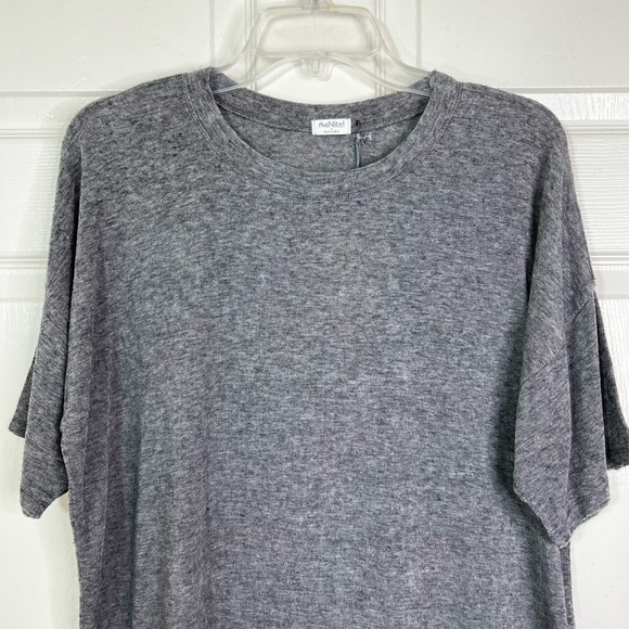NWT Hello Nite! Revolve Short Sleeve Crewneck Sleep Shirt in Grey Sz S - Picture 3 of 6